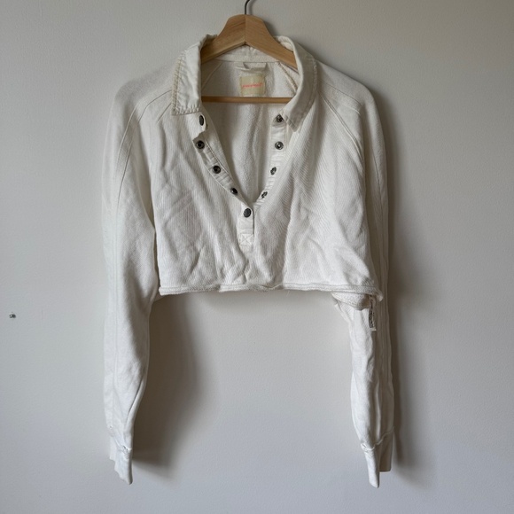Free People Playoff Cropped Pullover - Picture 4 of 9